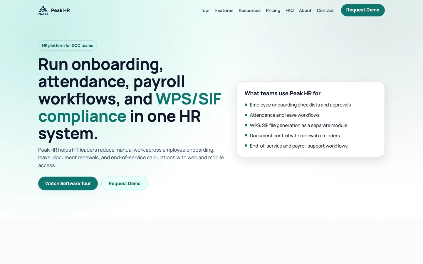 Peak HR